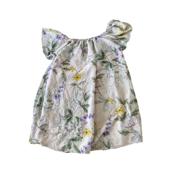 Juniors Forever 21 Off The Shoulder Multi Color Floral Small Mini dress GUC - Picture 1 of 4